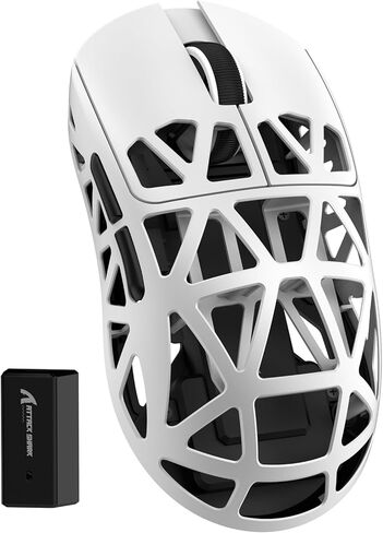 ZIYOU LANG x Attack Shark R2 Wireless Gaming Mouse, Lightweight Magnesium Alloy, PAW3950 42000 DPI Optical Sensor, 8000Hz Polling Rate 2.4G/BT/Wired Mice for Win Mac Gamer (Grey) in Kuwait