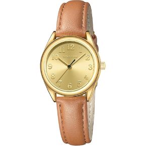 Small Watches for Women Analog Ladies' Watch, Leather Strap, Small Dial, Water Resistant.