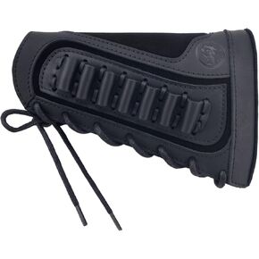 Leather Gun Buttstock Ammo Holder for .357 .30-30 Winchester .38 .32Win Cheeck Rest Pad Pouches