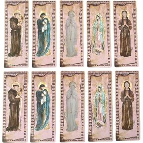 Thinkor Reposition Bible Tabs, Large Print Lanimated Stickers, Easy to Read and Apply Bible Tabs for Women and Man (Four Brown)