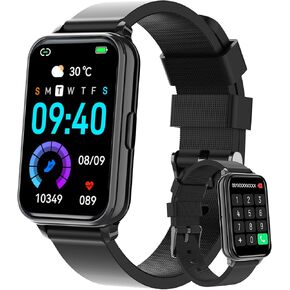 Fitness Tracker Smart Watch Make/Answer Calls for Women Men with Heart Rate Blood Oxygen Sleep Monitor Sports Modes Step Calorie Counter IP68 Waterproof for Android Phones and iPhone