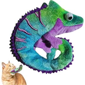 Cat Toys Catnip Crinkly Sound Toy with North American Catnip | Lizard Cat Toy Crinkle Paper Sound | Kitten Toy Teething Chew | Cats Kicker Crinkle Paper | Chameleon Cat Toy 4.5-INCH