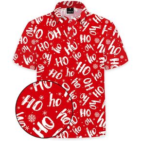AOBUTE Men's Thanksgiving Polo Short Sleeve Turkey Shirt Holiday Golf Button Top