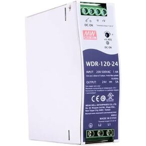WDR-120-24 Mean Well Switching Power Supply Mean Well WDR-120-24