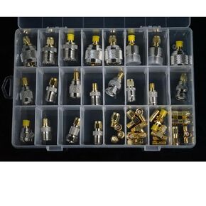 38 Types/Set SMA BNC UHF to SMA MCX MMCX BNC TNC UHF SO239 PL259 N F Type SMB RF Coaxial Coax Adapter Connector Combination
