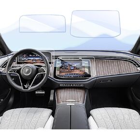 2pcs for 2024 2025 Mercedes E-Class All Terrian Wagon Screen Protector for 2024 Mercedes Benz E-Class All-Terrian Accessories 2024 Mercedes-Benz E Class All Terrian Nav. 12.3Inch & Dash 14.4Inch