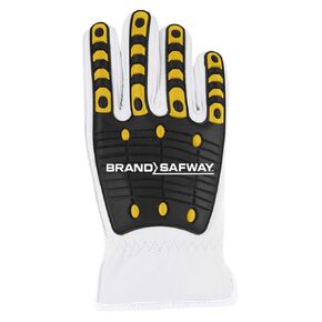MAGID T-REX Rebel Series TRX846BS Hyperon-Lined Driver Style Impact Glove - Brand Safway Logo