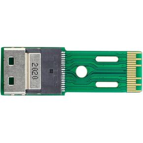 Xiwai PCI-E Slimline SAS 4.0 SFF-8654 4i 38pin to SFF-8654 38pin Male to Female Extender Adapter Test Tools
