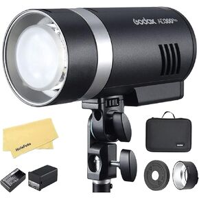 GODOX AD300Pro AD300 Pro Outdoor Flash Strobe with 14.4V/2600mAh Lithium Battery,300W TTL 2.4G HSS 1/ 8000s,0.01-1.5s Recycle Time,320 Full Power Pop for Canon Sony Nikon Fuji Olympus Panasonic Camera