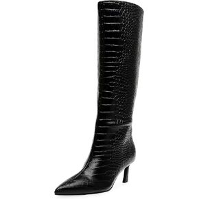 Steve Madden Women's Lavan Knee High Boot, Cream Leather, 7.5