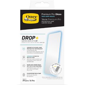 OtterBox iPhone 16 Pro Premium Pro Blue Light Screen Protector (ships in polybag, ideal for business customers)