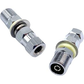 2Pcs Antenna Mount Adapters,SO239 UHF Female Connector CB Antenna Stud for Mounting 3/8 x 24 Threads CB Antennas Ham Radio