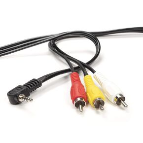 THE CIMPLE CO 3.5mm Male Jack to RCA Male Video and Audio Cable - Compatible with Roku and Tivo - NOT for Cameras - Composite Video Cable Connector (Red White Yellow) - 6 Feet