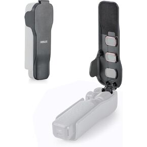 CAPART Upgraded Protective Case Upper Cover for DJI Osmo Pocket 3, Gimbal Lens Screen Protector Guard, can Hold 3 Filters Velvet Coated Quick Release Portable Handheld Case