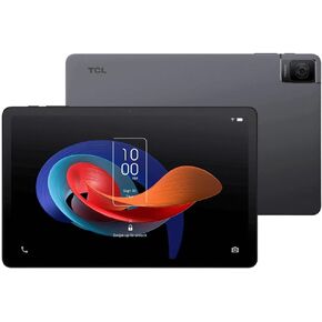 TCL TAB10 LTE Gen2 (64GB, 4GB, Wi-Fi + Cellular) 10.4" Fully Unlocked Android 13 Tablet, All Day Battery, Helio P22T, International Model - 8196G (Book Cover Bundle, Space Gray)