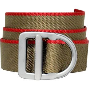 Bison Designs 540CRD XL Delta Belt, Coyote Brown/Red, 46"