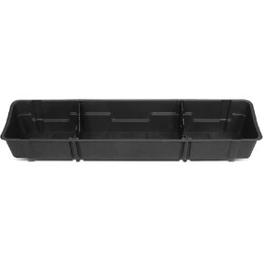 DNA Motoring SBOX-002 Under Seat Storage Box Tool Organizer Tray Case Compatible with 07-18 Silverado Sierra 1500 / 07-19 Silverado Sierra 2500HD 3500HD Crew Cab Pickup