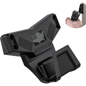Magnetic Gun Mount, with Safety Trigger Guard Protection, Concealed Magnet Gun Mount Rated Max up to 15 LBS for Most, Magnetic Mount for Vehicle, Car, Truck, Wall, Safe, Desk (2 Packs)