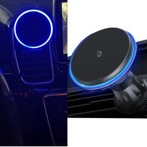 Blue light Car phone Charger, Magnet Car Charger, Hands Free Wireless Car Charger, Car Mount Charger, Car Phone Accessorires, Car Phone Holder, Car Phone Mount