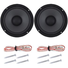 2 Pieces 6.5 Inch 600W 2-Way Car HiFi Coaxial Speaker Full Range Frequency Speaker, Non Destructive Installation Car Coaxial Auto Music Stereo Full Range Frequency HiFi Speakers