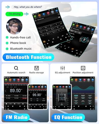 Android 13 Car Stereo Radio Audio for Chevrolet Cruze J300 2009-2014, 9.7" Vertical Touch Screen Car Player with Bluetooth,FM,WiFi, GPS,Mirror Link, Subwoofer,EQ,Dual USB + Backup Camera/Mic/CANBUS in Saudi Arabia
