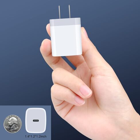 كتلة USB C، شاحن حائط Sicodo سريع الشحن من النوع C لهاتف iPhone 15 14 13 12 SE 11 X Pro Max، Plus، Mini، Samsung Galaxy S23 S22 Ultra S22 S21 S20 Z Flip Z Fold Note 20، Google Pixel 7، USB C Box in Kuwait