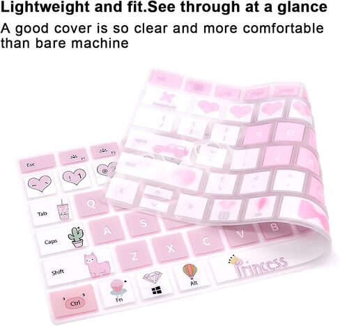Silicone Keyboard Cover Skin for Surface Laptop 3 13.5" &15" 2019 Released/for Surface Book 3 13.5" &15"/for Surface Book 2 13.5&15 inch/for Surface Laptop 2017/Laptop 2 2018,Princess in Kuwait