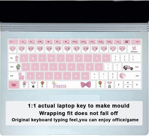 Silicone Keyboard Cover Skin for Surface Laptop 3 13.5" &15" 2019 Released/for Surface Book 3 13.5" &15"/for Surface Book 2 13.5&15 inch/for Surface Laptop 2017/Laptop 2 2018,Princess in Kuwait