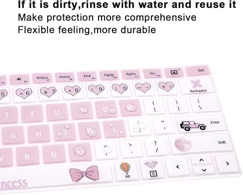 Silicone Keyboard Cover Skin for Surface Laptop 3 13.5" &15" 2019 Released/for Surface Book 3 13.5" &15"/for Surface Book 2 13.5&15 inch/for Surface Laptop 2017/Laptop 2 2018,Princess in Kuwait