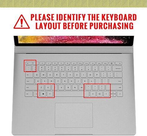 Silicone Keyboard Cover Skin for Surface Laptop 3 13.5" &15" 2019 Released/for Surface Book 3 13.5" &15"/for Surface Book 2 13.5&15 inch/for Surface Laptop 2017/Laptop 2 2018,Princess in Kuwait