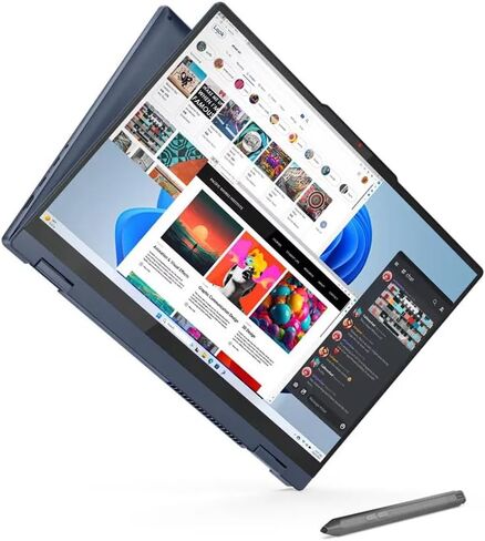 كمبيوتر محمول Lenovo IdeaPad 5 2 في 1، شاشة لمس WUXGA IPS مقاس 16 بوصة ~ AMD Ryzen 5 8645HS 6-Core ~ ​​رسومات AMD Radeon 760M ~ 16 جيجابايت LPDDR5 ~ 512 جيجابايت SSD ~ لوحة مفاتيح بإضاءة خلفية ~ بصمة الإصبع ~ Win11 Pro WWC 32 جيجابايت USB in Saudi Arabia