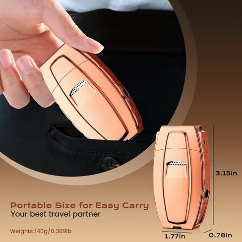 All-in-One Torch Lighter with Windproof Dual Jet Flame, Built-in Punch, Holder, Exquisite Accessories Gift, Rose Gold Butane Lighters for Candles, Trip, Outdoors (Butane not Included) in Saudi Arabia