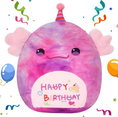Easfan Pink Flamingo Plush Pillow Cute Stuffed Animal Cuddly Soft Toys Happy Birthday Gifts Plush Pal for Kids Girls Adults, 13-Inch in Saudi Arabia