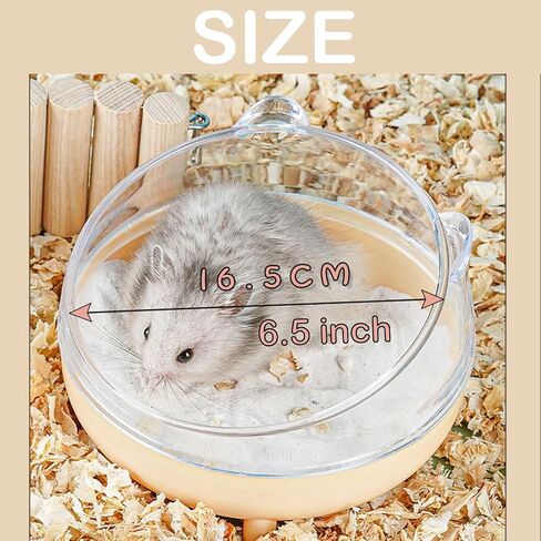 Meow&Woof Hamster Sand Bath Container, Large Sandbox Toilet Gerbil Batheoom, Tiny Chinchilla Dust Bathtub Sand Bath Box for Hamster Cage Accessories 6.5 Inch-Light Green in Saudi Arabia