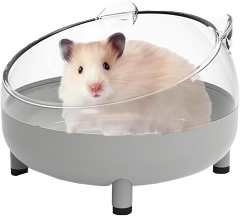 Meow&Woof Hamster Sand Bath Container, Large Sandbox Toilet Gerbil Batheoom, Tiny Chinchilla Dust Bathtub Sand Bath Box for Hamster Cage Accessories 6.5 Inch-Light Green in Saudi Arabia