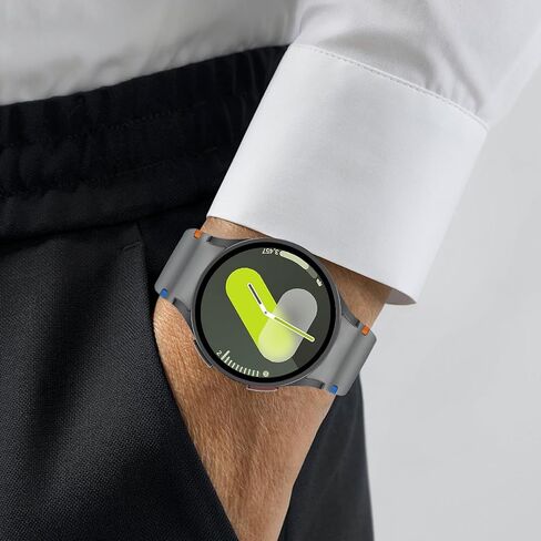 10 Pack No Gap Silicone Sport Bands Compatible for Samsung Galaxy Watch 7/FE/6/5/4 40mm 44mm/Watch 6 Classic 43mm 47mm/Watch 5 Pro 45mm/Watch 4 Classic, Sporty Corrugated Strap Men Women in Kuwait