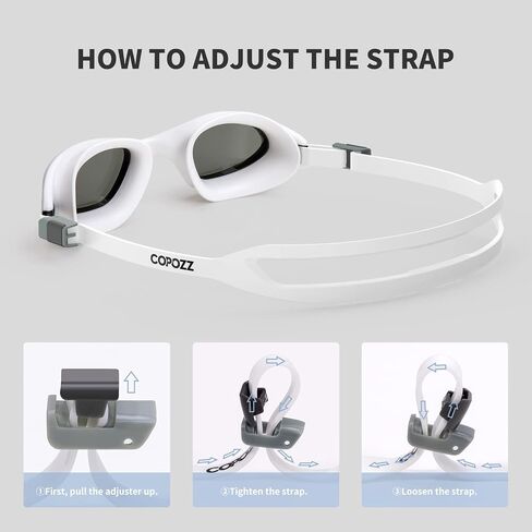 COPOZZ Swimming Goggles Men Women, Youth Swim Goggles Anti-fog Lenses Anti Uv No Leaking Adult Teenagers Pool Water Glasses in Saudi Arabia