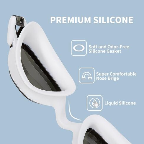 COPOZZ Swimming Goggles Men Women, Youth Swim Goggles Anti-fog Lenses Anti Uv No Leaking Adult Teenagers Pool Water Glasses in Saudi Arabia