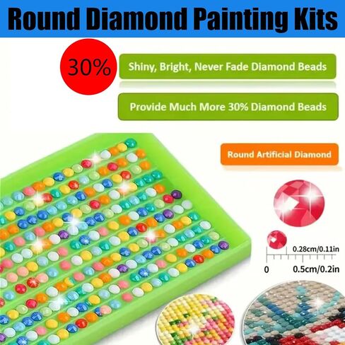ZHUDENGXJL 5D Diamond Painting Kits for Adults, Horror Diamond Art Painting Kits for Beginners, DIY Round Full Drill Gem Art Kits for Home Wall Decor Gifts 12x16 Inch in Saudi Arabia