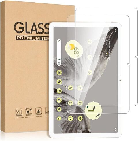 واقي شاشة T Tersely [عبوة من قطعتين] لجهاز Google Pixel Tablet (2023 11 بوصة)، واقي طبقة حماية من الزجاج المقوى عالي الدقة 9H لجهاز Google Pixel Tablet (2023 11 بوصة) in Kuwait