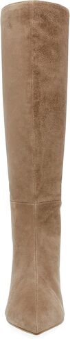 Steve Madden Women's Lavan Knee High Boot, Cream Leather, 7.5 in Saudi Arabia