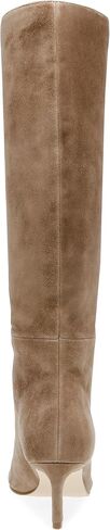 Steve Madden Women's Lavan Knee High Boot, Cream Leather, 7.5 in Saudi Arabia