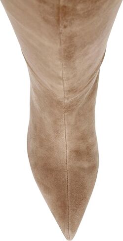 Steve Madden Women's Lavan Knee High Boot, Cream Leather, 7.5 in Saudi Arabia