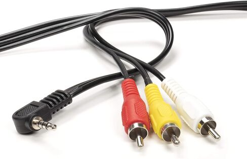 كابل ذكر 3.5 مم من THE CIMPLE CO إلى RCA ذكر للفيديو والصوت - متوافق مع Roku وTivo - وليس للكاميرات - موصل كابل فيديو مركب (أحمر وأبيض وأصفر) - 6 أقدام in Kuwait