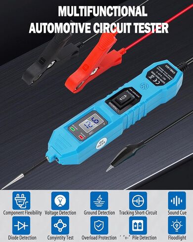 Circuit Tester Automotive,3.5V-36V DC Power Circuit Probe Kit, Electrical Tester Automotive Short Circuit Finder,Car Electrical Tester Kit for Continuity Testing/Trailer Lights Testing in Kuwait