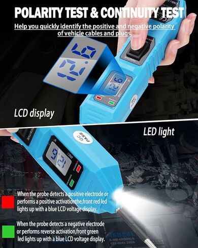 Circuit Tester Automotive,3.5V-36V DC Power Circuit Probe Kit, Electrical Tester Automotive Short Circuit Finder,Car Electrical Tester Kit for Continuity Testing/Trailer Lights Testing in Kuwait