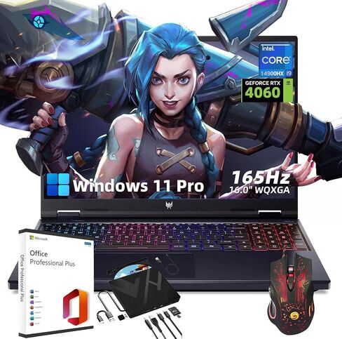 acer Predator Helios Neo Gaming Laptop - Intel 24-Core i9-14900HX CPU | 16" 165Hz WUXGA IPS Display | GeForce RTX 4060 | 64GB DDR5 | 4TB SSD | Backlit KB | Win 11 Pro | with Office Lifetime License in Saudi Arabia