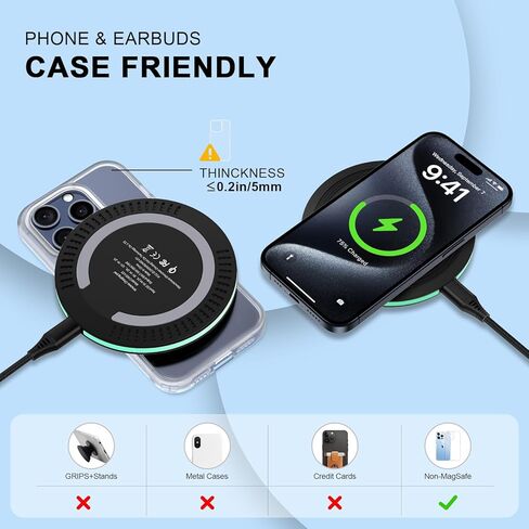 محطة شاحن لاسلكية Pixel 8a لـ Google Pixel 8a/8 Pro/8/9/9 Pro/9 Pro XL، حامل شاحن هاتف لاسلكي يعمل بنظام Android لهاتف Samsung Galaxy S24/S24+/S24 Ultra/S23/S22/S21، iPhone 15/14/ 13/12/11/XR/SE in Kuwait