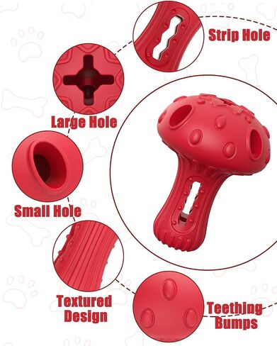 Dog Chew Toys for Aggressive Chewers, Rubber Treat Dispensing Stimulation Toy to Keep Them Busy, Durable Interactive Enrichment Puzzle Toy for Medium Large Breed Dogs in Kuwait