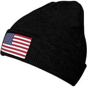 LVGOOKI Cute Flag Hats Unisex Flag Beanie Hats for Men Women Skull Knit Hat Winter Beanies Hat